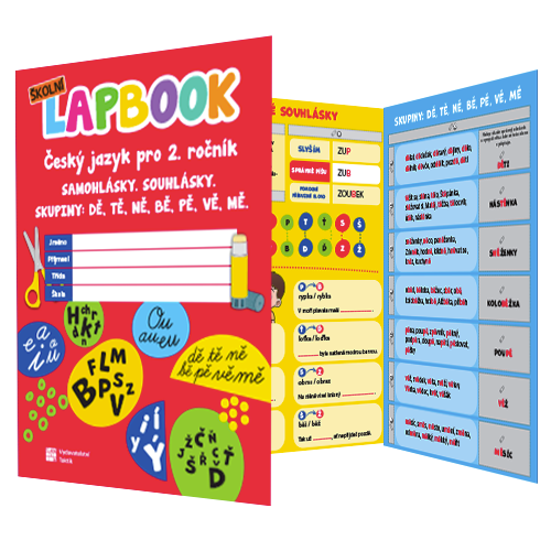 Český jazyk 2 - školní lapbook - samohlásky