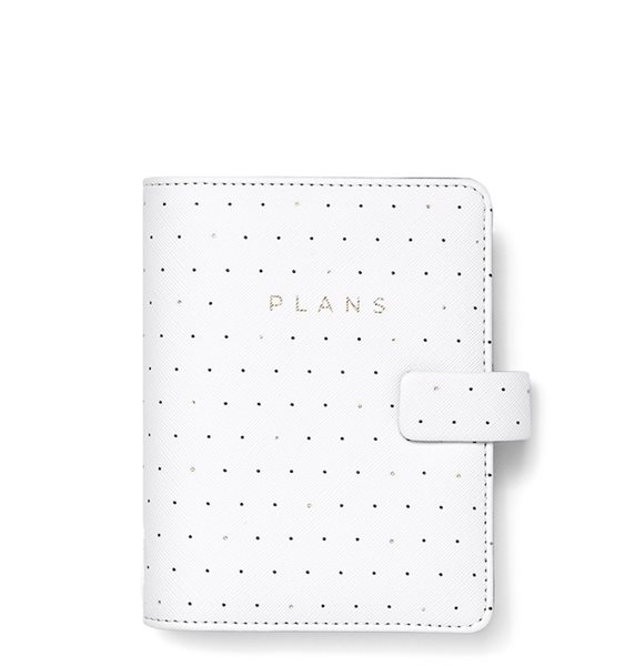Filofax Kroužkový diář 2023 Moonlight bílá kapesní