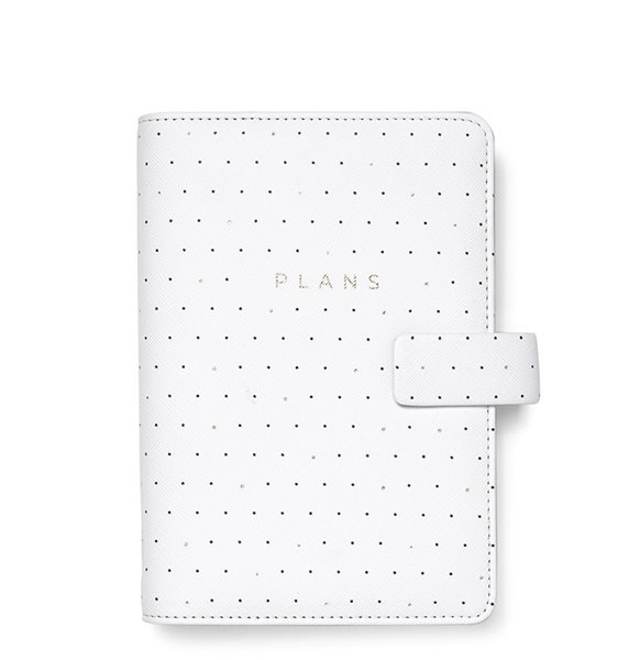 Filofax Kroužkový diář 2023 Moonlight bílá osobní