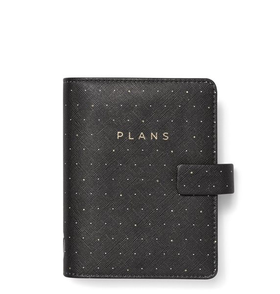 Filofax Kroužkový diář 2023 Moonlight černá kapesní