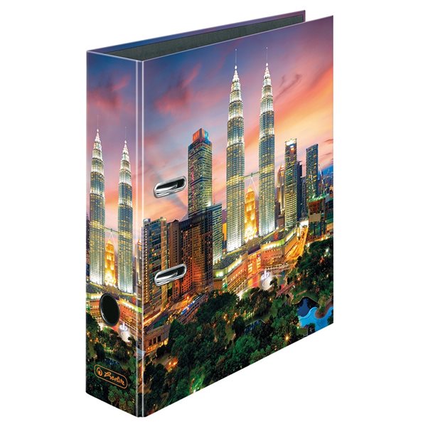 Herlitz Pořadač pákový A4/8 cm lamino - Petronas Towers