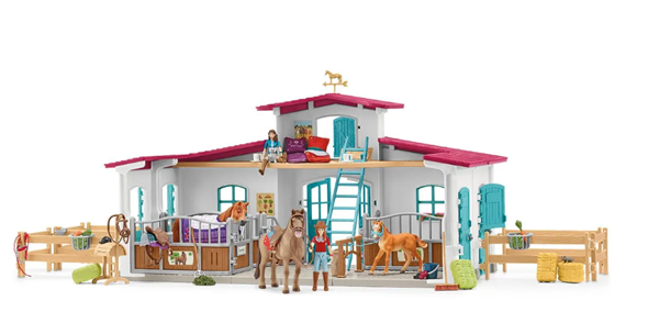 Schleich 42567 Stáj s příslušenstvím u jezera