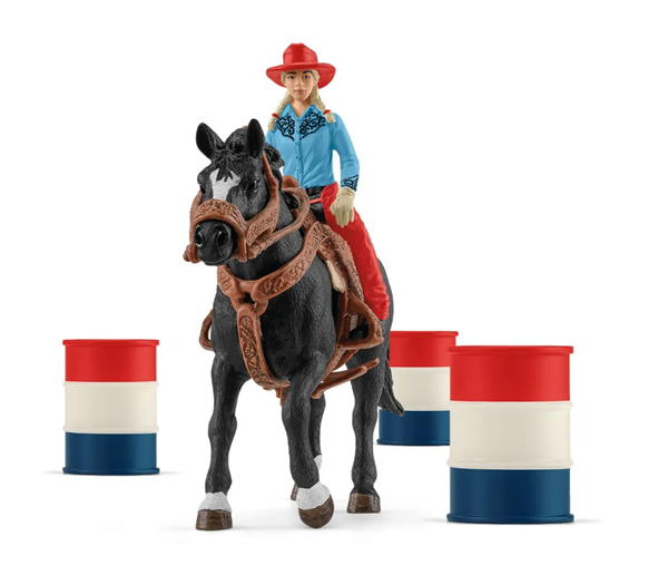 Schleich 42576 Kovbojský závod kolem barelů