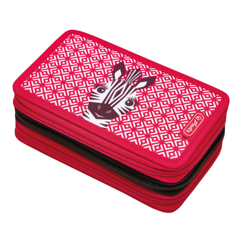 Školní penál Herlitz - Zebra - 3-patrový