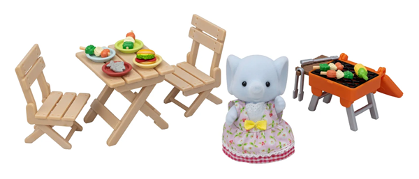 Sylvanian family BBQ sada na piknik se slonem