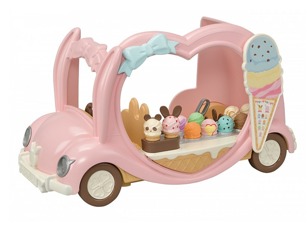 Sylvanian family Růžový zmrzlinářský vůz