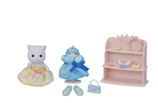 Sylvanian family Šaty a ozdoby pro princezny s kotětem