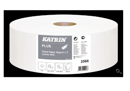 Toaletní papír KATRIN Plus 2 vrstvý - Jumbo 280/6 ks