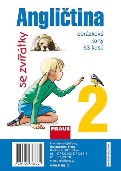 Angličtina se zvířátky 2 - obrázkové karty - Davidová Jana