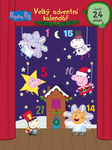 Peppa Pig - Velký adventní kalendář - 31x42 cm