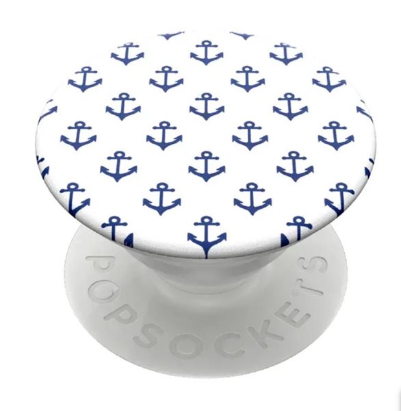 PopSockets Original PopGrip - Modré kotvičky (Anchors Away White)