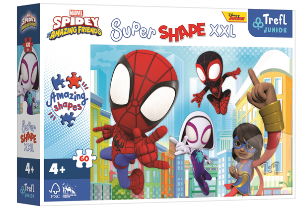 Puzzle Super Shape XXL Spidey a jeho úžasní přátelé