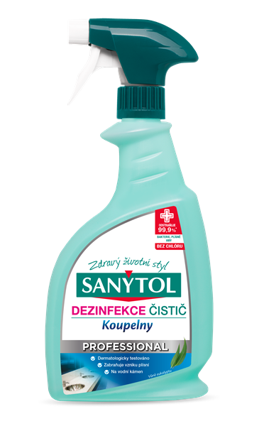 SANYTOL Professional  Čistič na koupelny - 750 ml sprej