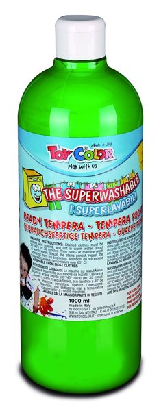 Temperová barva Toy Color - 1000 ml - zářivě zelená