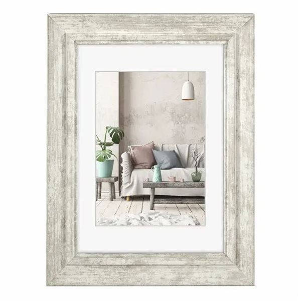 Plastový rámeček COZY 10 x 15 cm - bílá antik