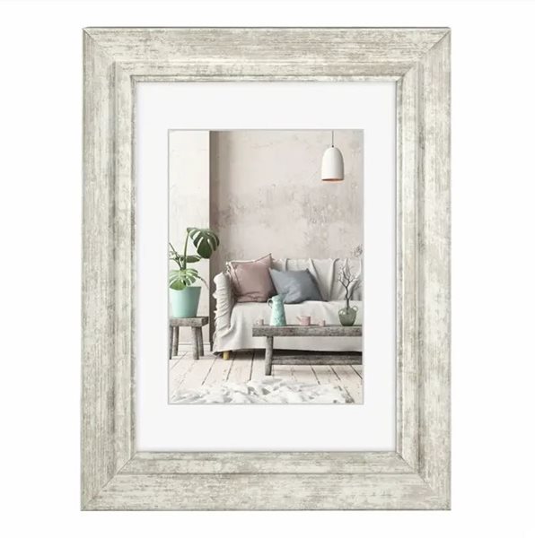Plastový rámeček COZY 13 x 18 cm - bílá antik