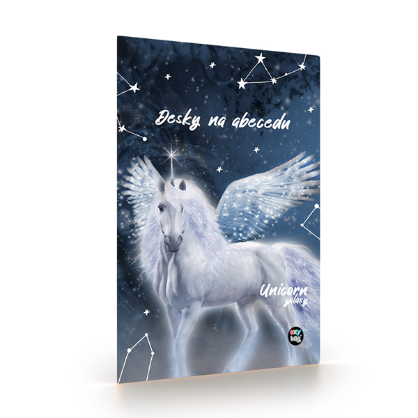 Desky na abecedu - Unicorn galaxy