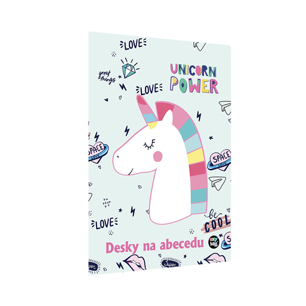 Desky na abecedu - Unicorn power