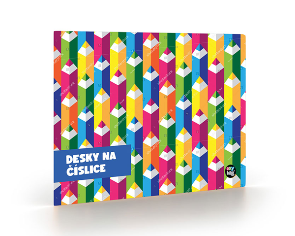 Desky na číslice - Pastelky 2