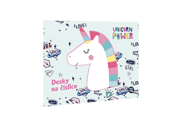 Desky na číslice - Unicorn power