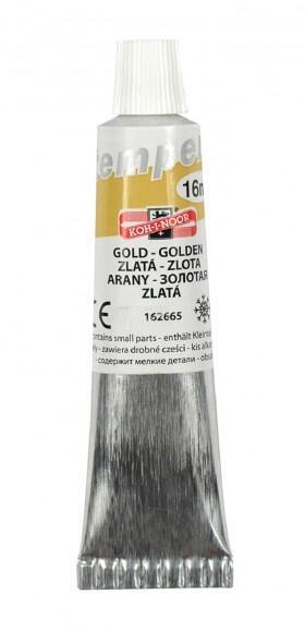 Koh-i-noor temperová barva - zlatá 16 ml