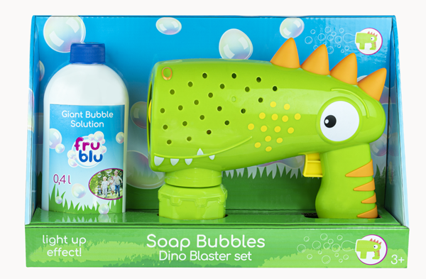 FRU BLU bublifuk Dino blaster se zásobníkem + náplň 0