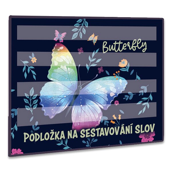 Podložka na sestavování slov - Butterfly/Motýl 2