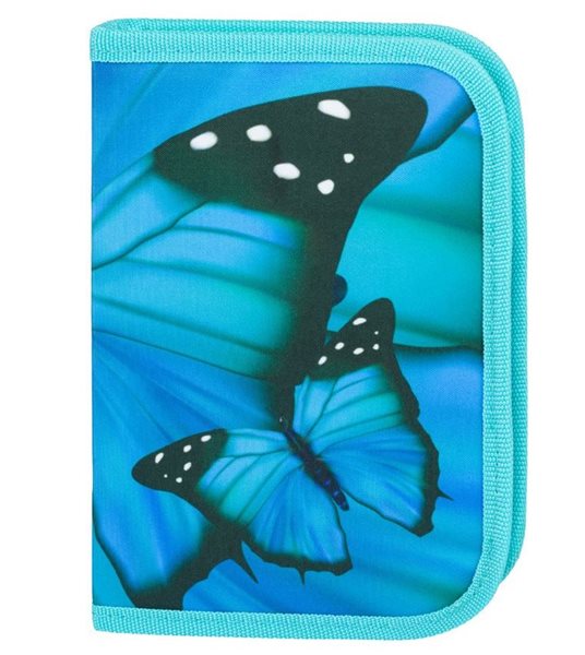 BAAGL Školní penál klasik dvě chlopně Butterfly