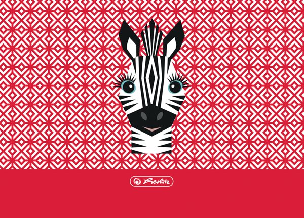 Herlitz Desky na číslice - zebra