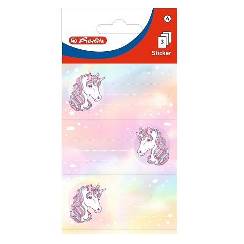 Herlitz Samolepicí etikety na sešit Unicorn