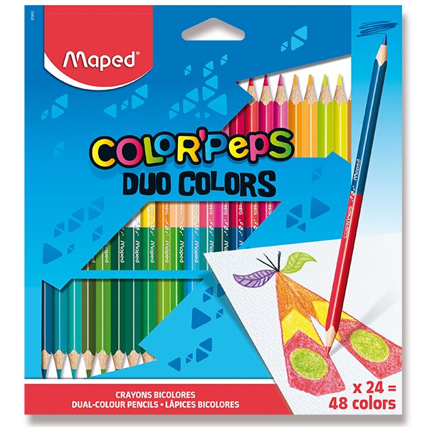 Pastelky MAPED Color'Peps DUO - oboustranné pastelky