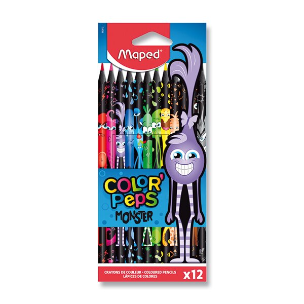 Pastelky MAPED Color'Peps MONSTER - 12 barev