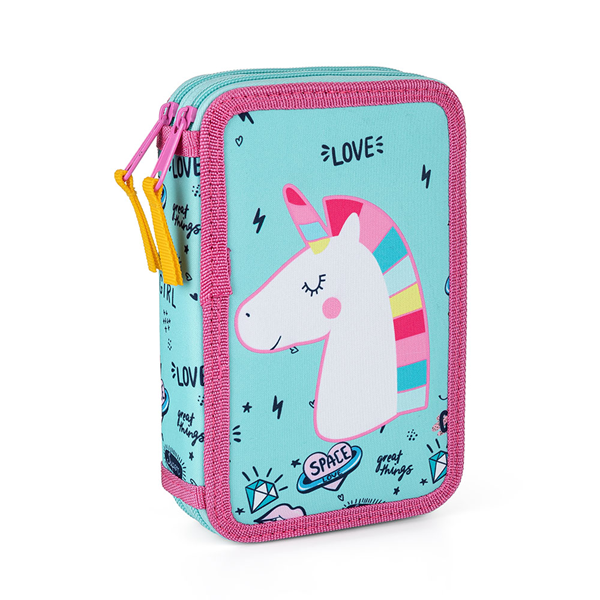 Penál 2patrový prázdný OXY - Unicorn power