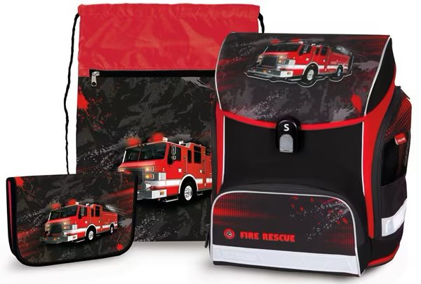 Školní set - Fire Rescue (aktovka + penál + sáček)