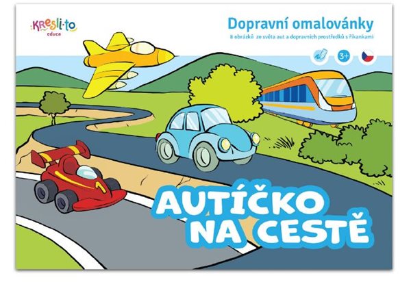 Autíčko na cestě - Dopravní omalovánky