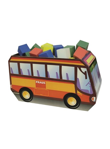 Autobus - papírový model autobusu ke slepení - 270 x 150 mm