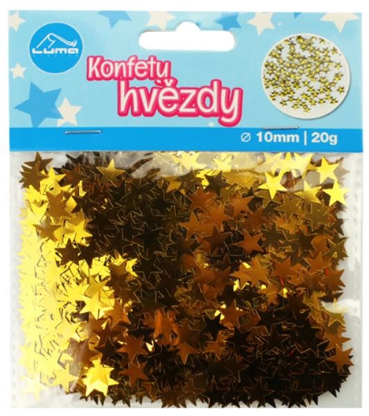 Konfety hvězdy zlaté 20 g