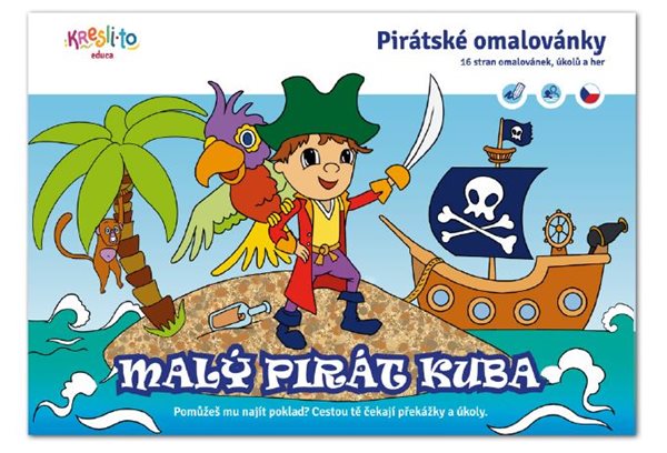 Malý pirát Kuba - Pirátské omalovánky