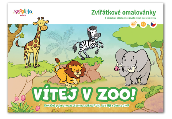 Vítej v ZOO - Zvířátkové omalovánky - A5