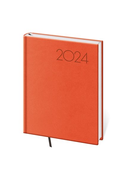 Diář 2024 denní B6 Print Pop - oranžová - 12 x 16