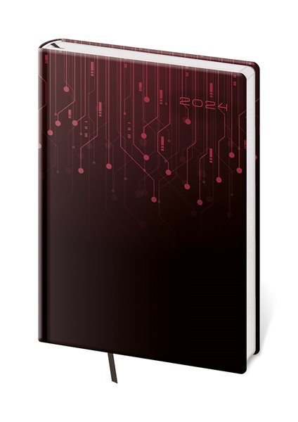 Diář 2024 týdenní A5 Vario - black design - 14