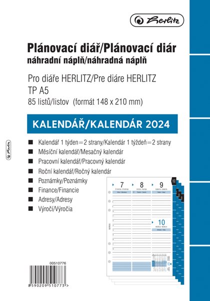 Herlitz Náplň do diáře 2024