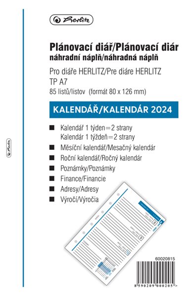 Herlitz Náplň do diáře 2024