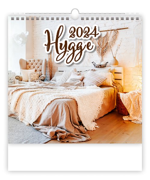 Kalendář nástěnný 2024 - Hygge - 30 × 37 cm