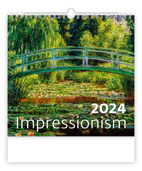 Kalendář nástěnný 2024 - Impressionism - 30 × 37 cm
