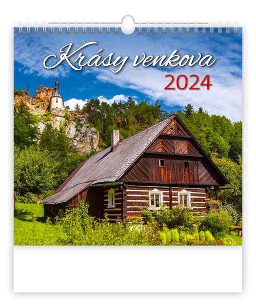 Kalendář nástěnný 2024 - Krásy venkova - 30 × 37 cm