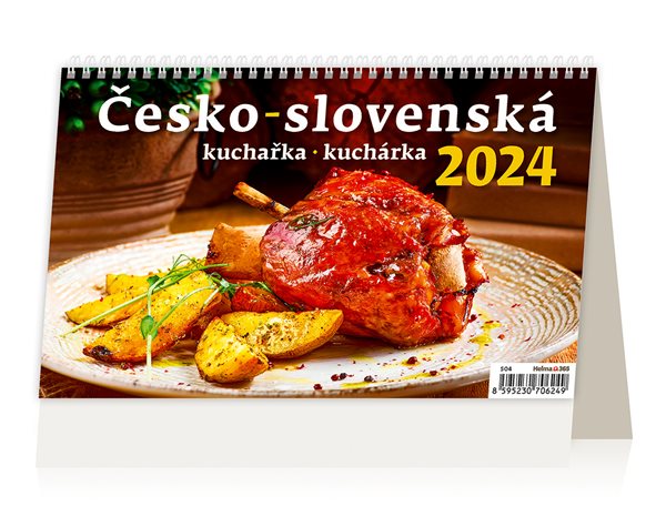 Kalendář stolní 2024 - Česko-slovenská kuchařka/kuchárka - 22