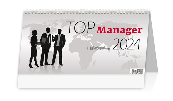 Kalendář stolní 2024 - Top Manager - 32x16 cm