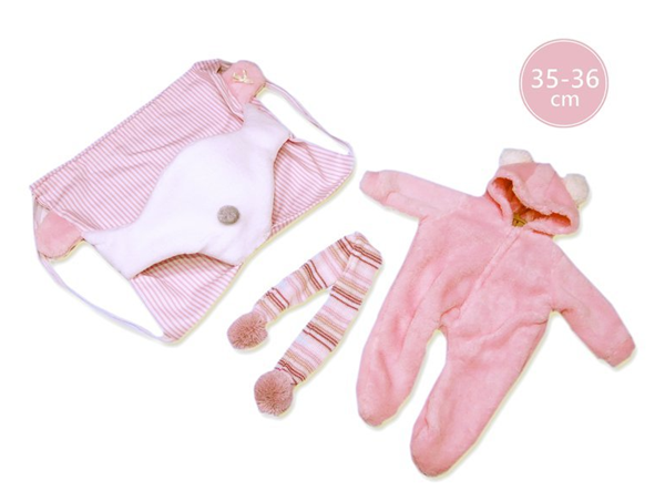 Llorens M636-34 obleček pro panenku miminko NEW BORN velikosti 35-36 cm
