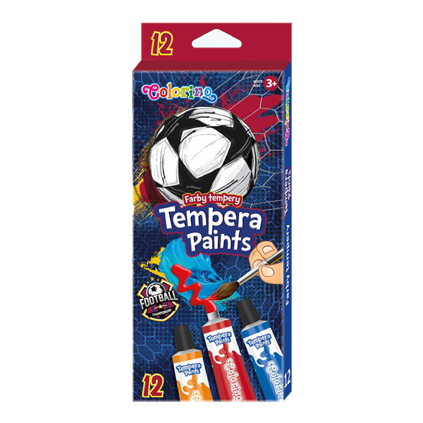 Temperové barvy Colorino 12 x 12 ml - Fotbal